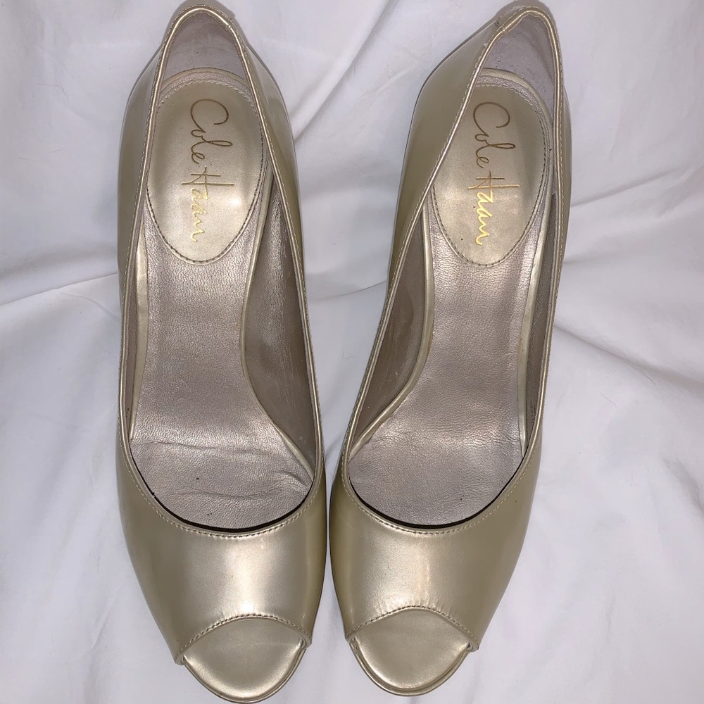 Dusty Gold Cole Haan Peep toe